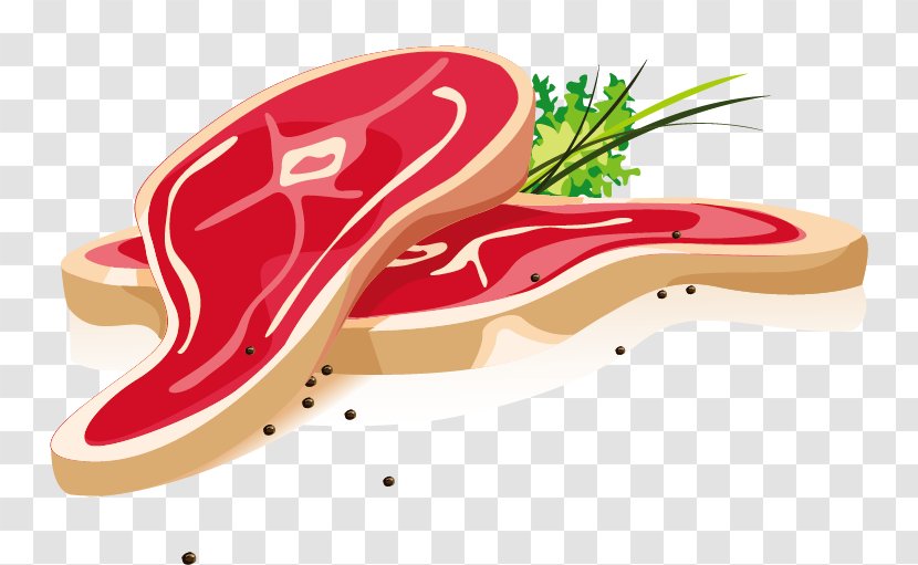 Ham Meat Beef - Silhouette - Fresh Vector Material Template Download,Fresh Image Download Transparent PNG