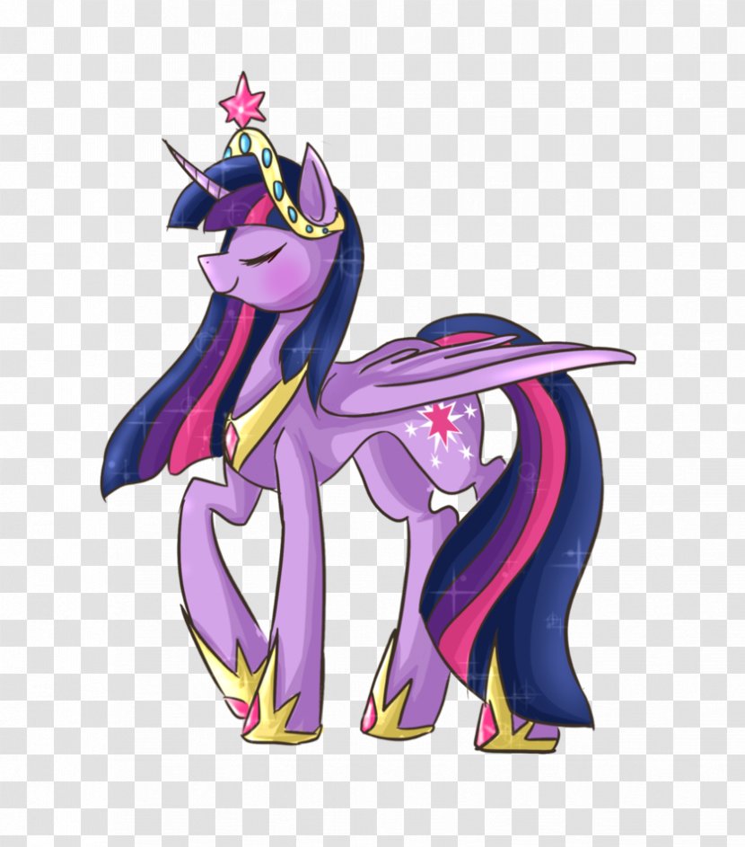 Pony Twilight Sparkle Rarity Winged Unicorn Princess - Violet - Elements Transparent PNG