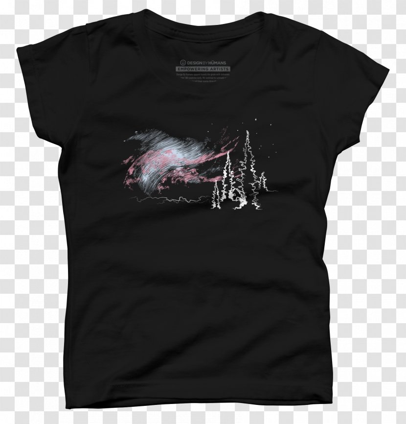 T-shirt K.I.T.T. Sleeve Top - Black M - Aurora Boreal Transparent PNG