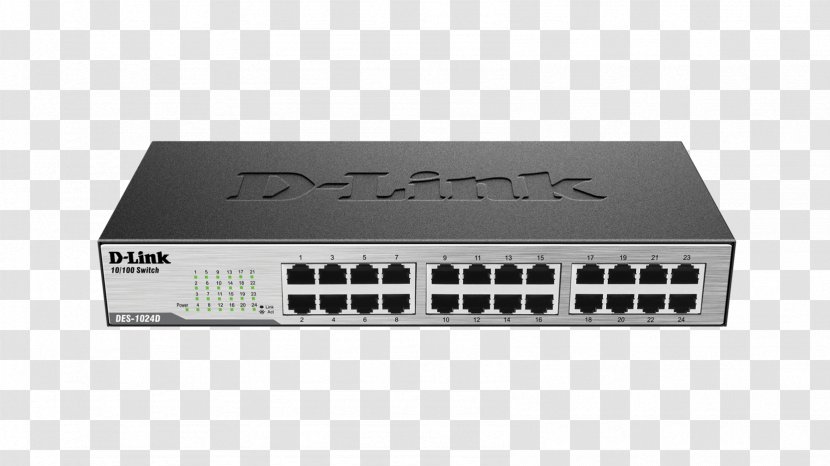 Network Switch D-Link Fast Ethernet Port - Electronic Component - Computer Transparent PNG