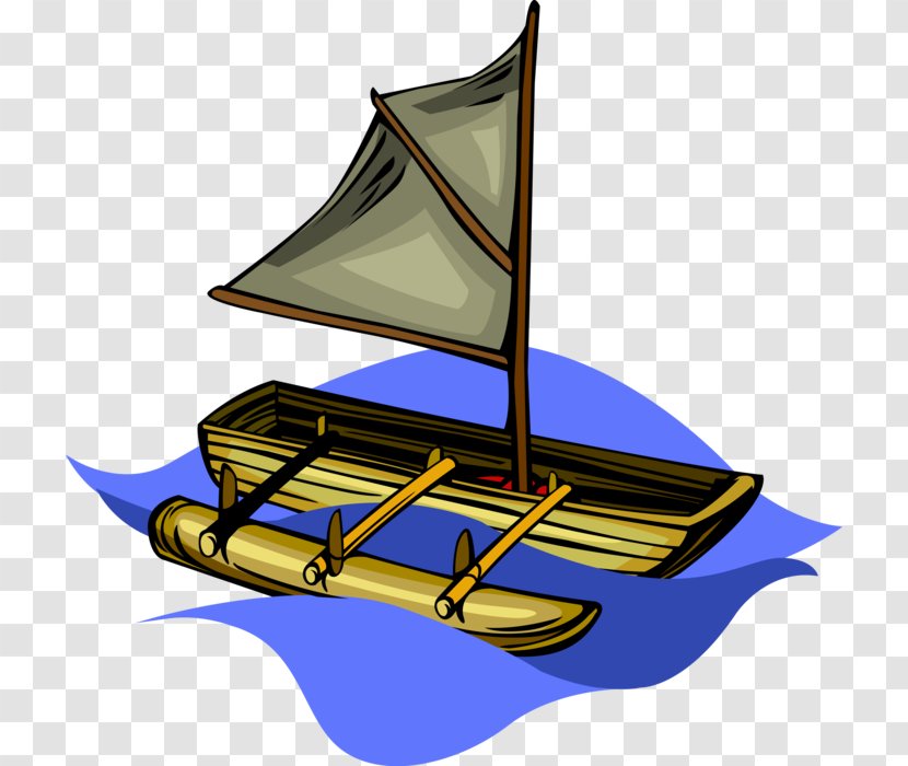 Clip Art Ship Watercraft Transport Sail - Canoe Transparent PNG