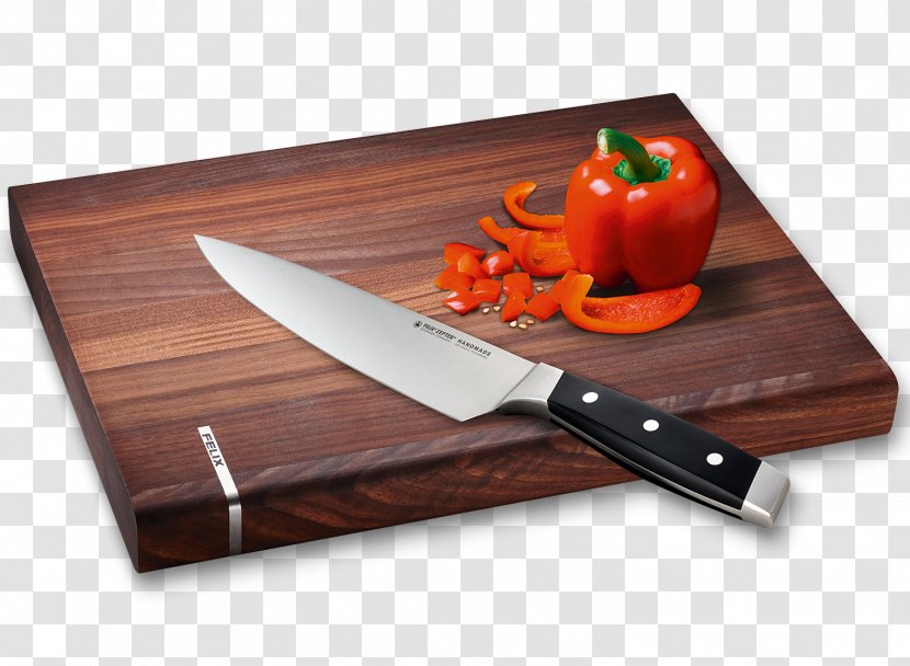 Knife Wood Kitchen Cutting Boards - Cold Weapon - Chopping Board Transparent PNG