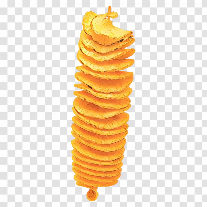 Junk Food Fusilli Yellow Potato Chip Cuisine - Cartoon - Fast Side Dish Transparent PNG