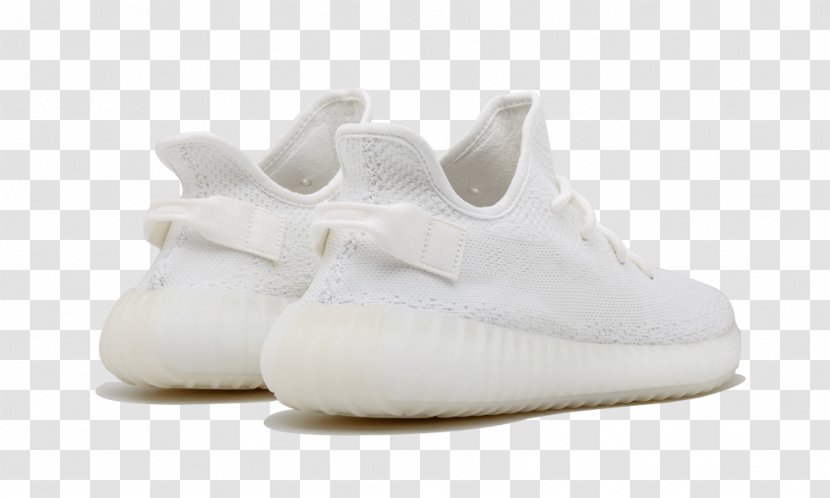 Adidas Yeezy White Sneakers Color - Red Transparent PNG