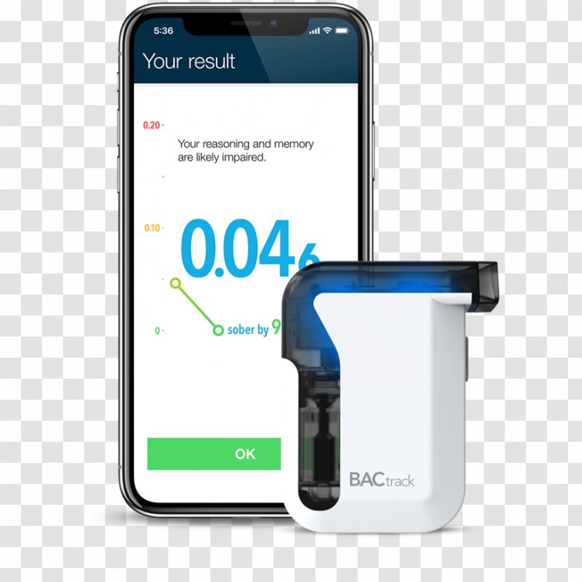 BACtrack Mobile Breathalyzer C6 Keychain Go C8 Personal - Bactrack - Tracking Search Transparent PNG