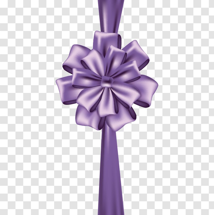 Ribbon Purple Icon - Violet - Bow Transparent PNG