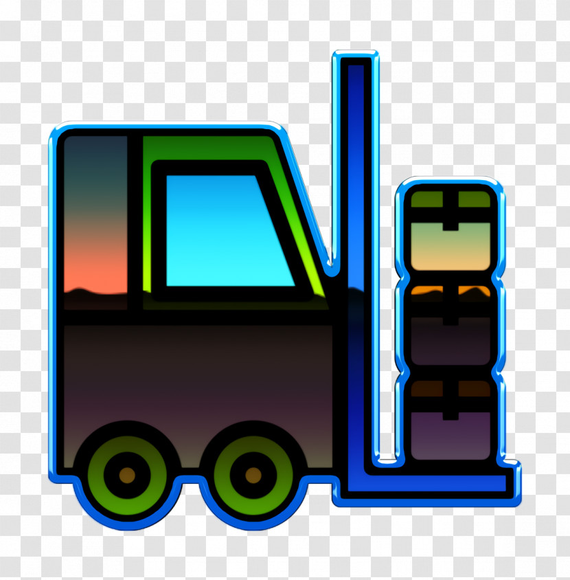 Logistic Icon Forklift Icon Transparent PNG