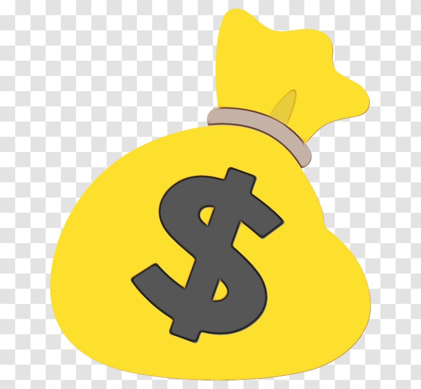 Money Bag Emoji - Sticker - Dollar Currency Transparent PNG
