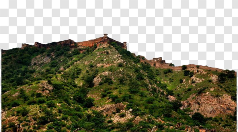 Amer Fort Jaigarh Nahargarh Jaipur Tourism - Sky - India Amber Landscape Nine Transparent PNG
