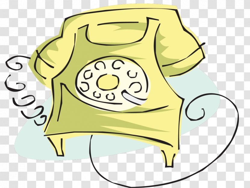 Telephone Line Art Cartoon Clip - Yellow Transparent PNG