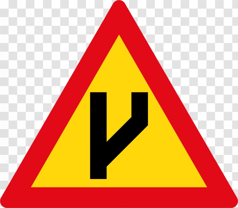 Road Curve Warning Sign Traffic - Text Transparent PNG
