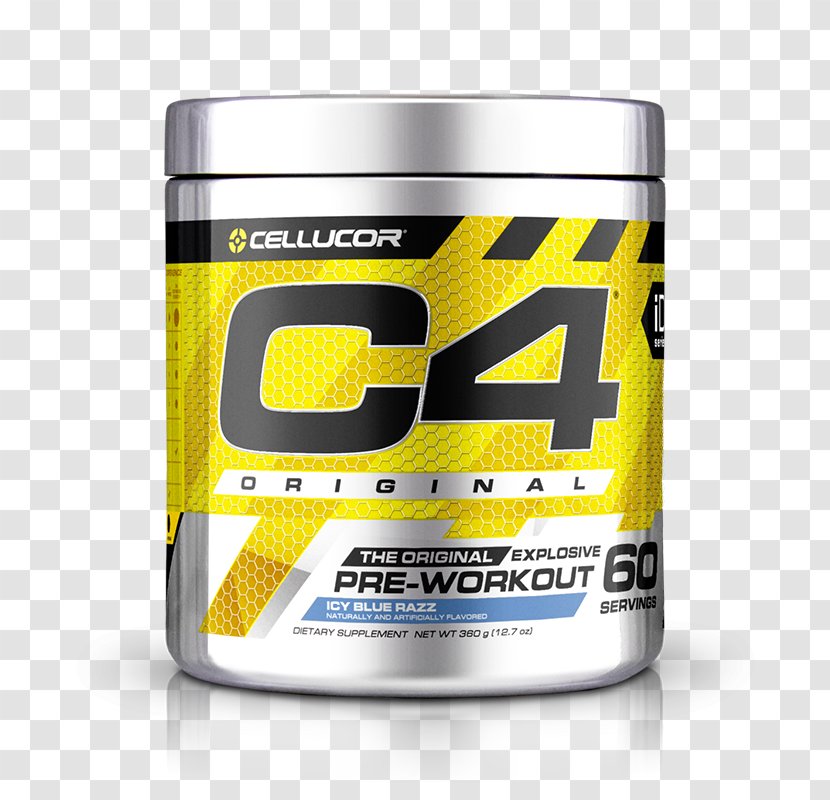 Dietary Supplement Cellucor Pre-workout Bodybuilding C-4 - Vitamin - Icy Transparent PNG