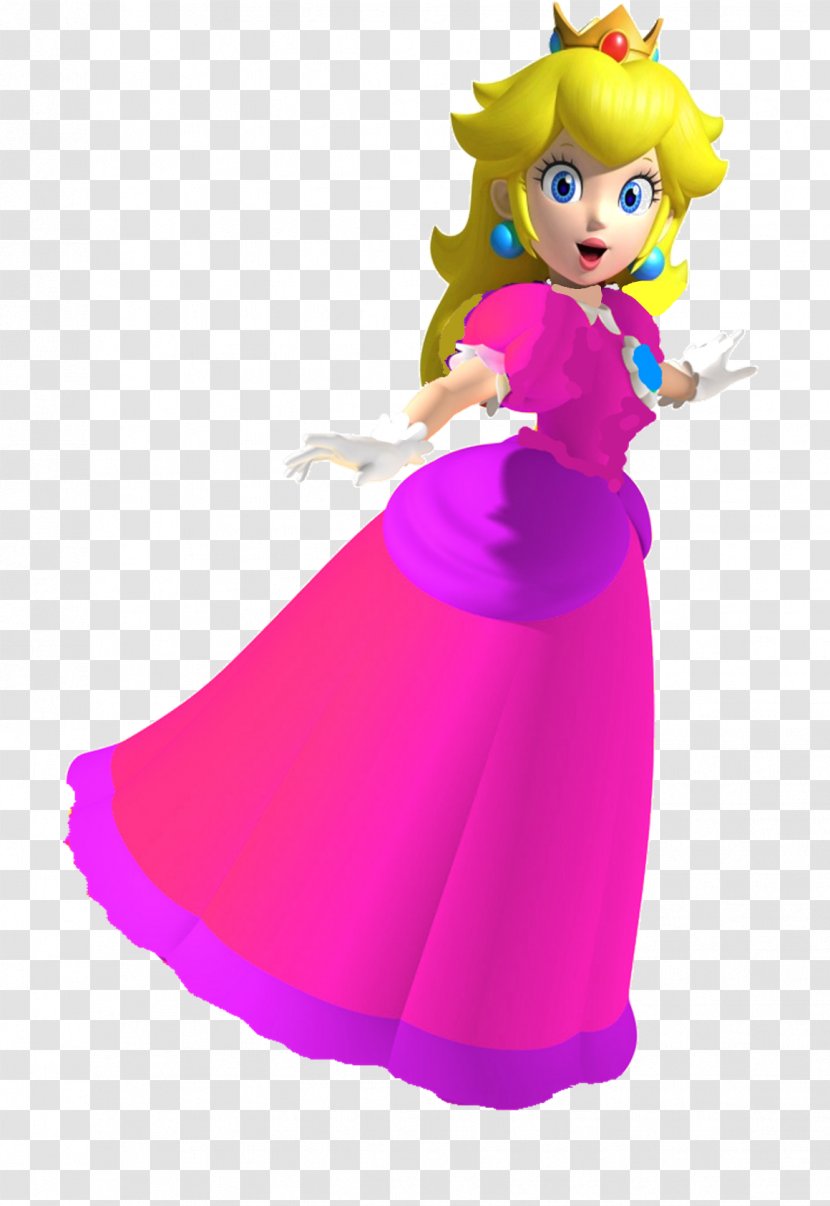 Super Mario 3D Land Paper Princess Peach Rosalina Daisy - Pink Transparent PNG