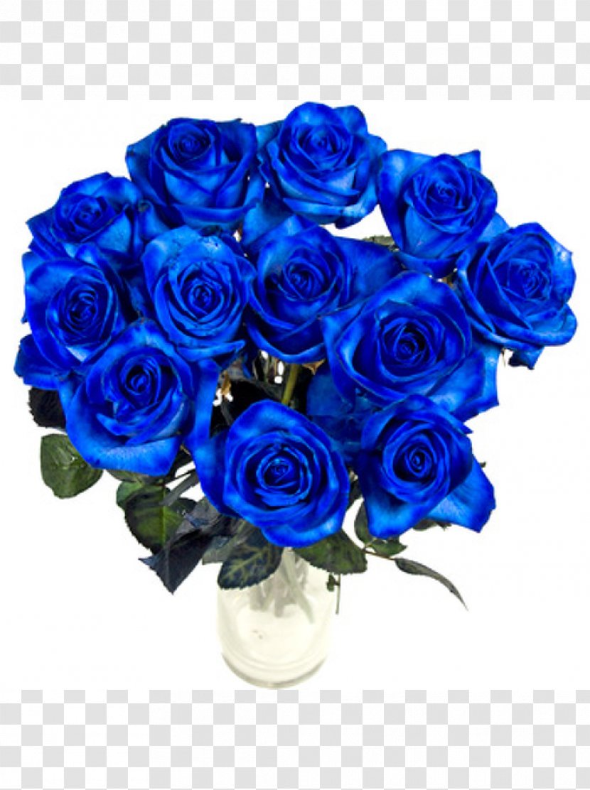 Blue Rose Cut Flowers - Floral Design Transparent PNG