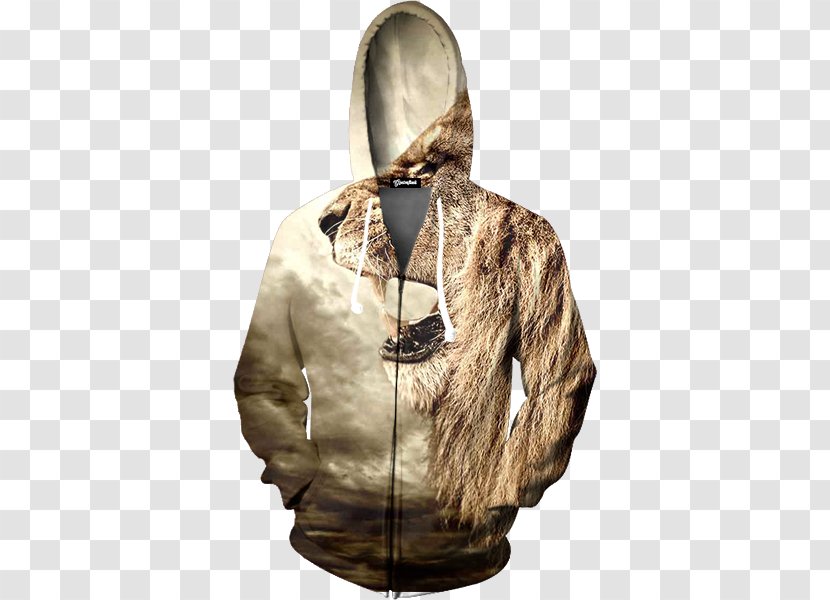 Hoodie Lion Clothing Outerwear - Roar Transparent PNG