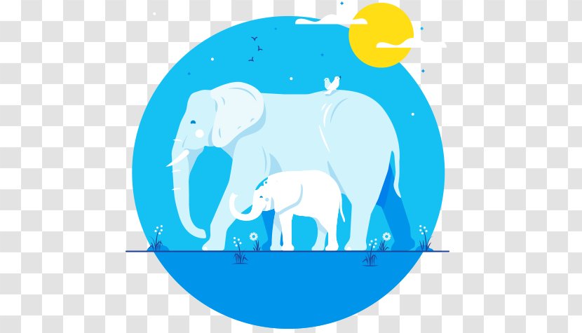 Indian Elephant African Clip Art Illustration Elephants - Fictional Character - Tusk Transparent PNG