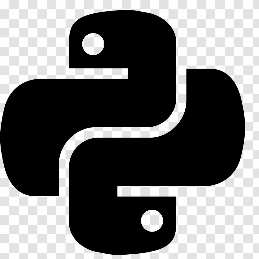 Python - Black And White - Github Transparent PNG