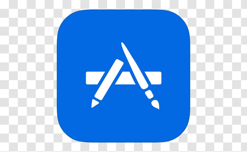 Blue Angle Area Text - MetroUI Apps Mac App Store Alt Transparent PNG