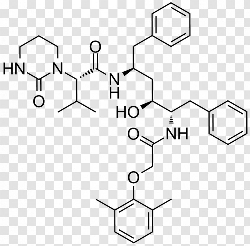 Lopinavir Protease Inhibitor Enzyme HIV-1 HIV-Proteaseinhibitor - Receptor - Hiv1 Transparent PNG