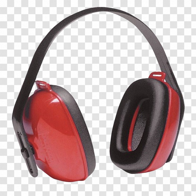 Earmuffs High-visibility Clothing Personal Protective Equipment Hard Hats - Technology - Red Chin Transparent PNG