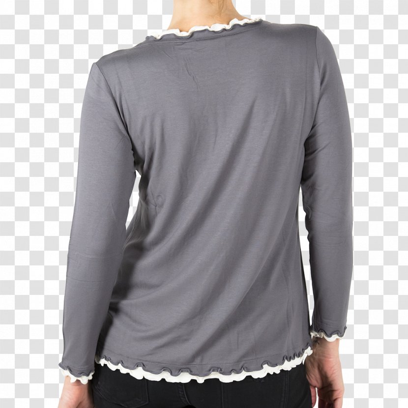 Long-sleeved T-shirt Shoulder Blouse - Tshirt Transparent PNG