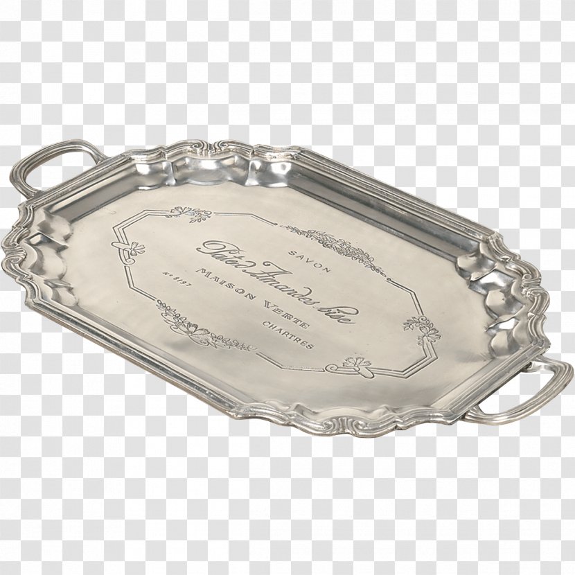 Silver Tray Brass Material Platter - Aluminium Transparent PNG