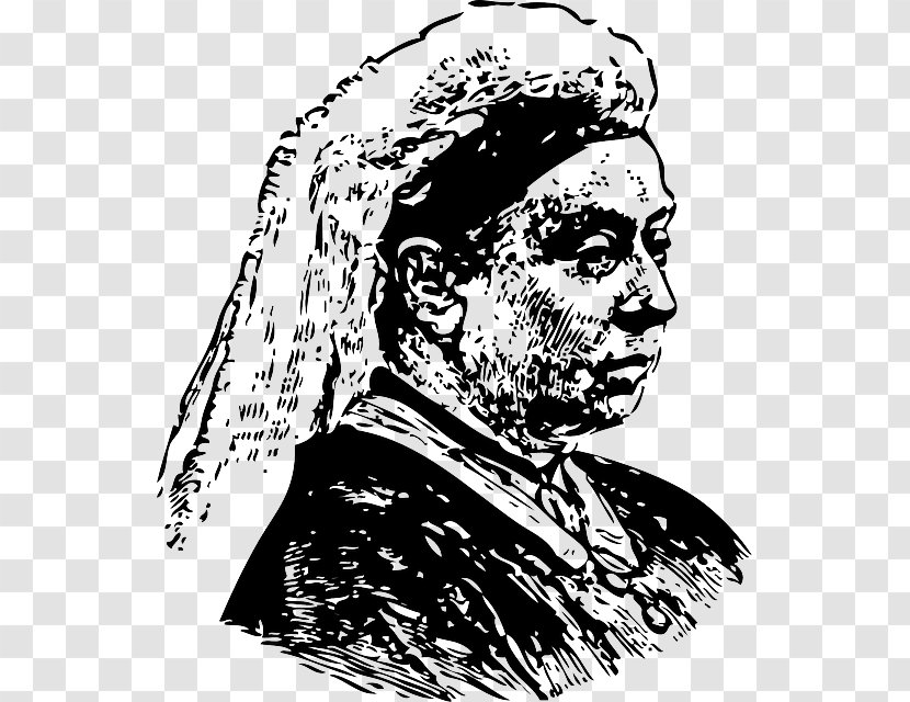 Victorian Era Clip Art Image Statue Of Queen Victoria, Bangalore - Monochrome - Beach Laptop Silhouette Transparent PNG