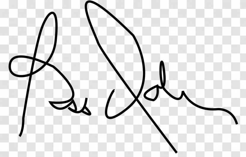Signature Politician United States Handwriting - Monochrome Transparent PNG