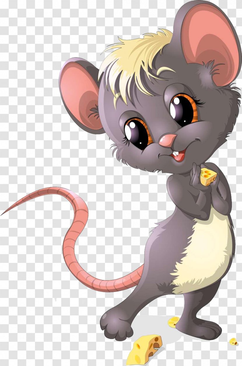 Evening Night Morning - Cartoon - A Mouse With Cheese Transparent PNG