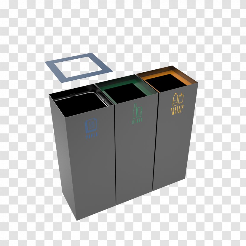 Rubbish Bins & Waste Paper Baskets Recycling Bin Metal - Sheet - Powder English Transparent PNG