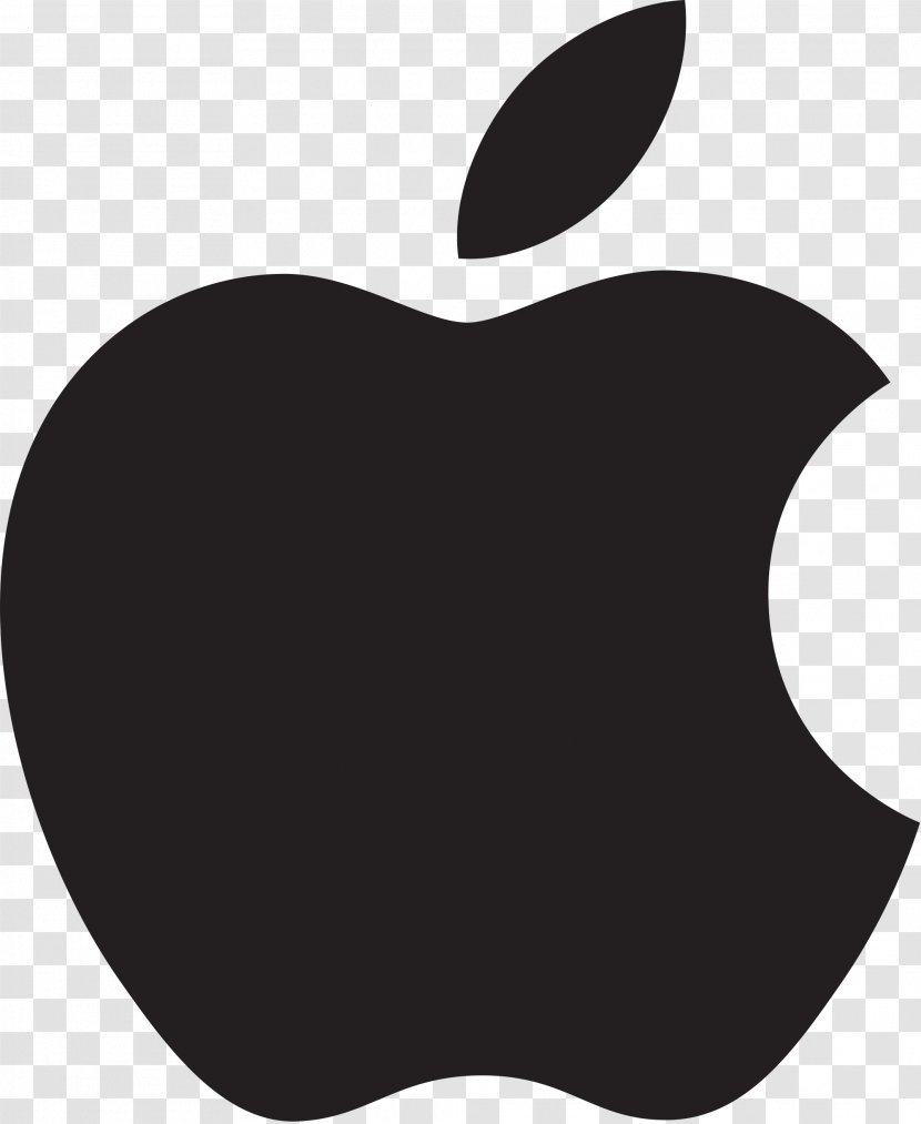 MacBook Apple Logo - Black Transparent PNG