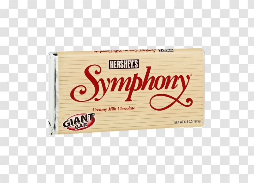 Symphony Milk Chocolate Bar Hershey Transparent PNG