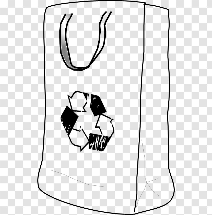 Clip Art /m/02csf Drawing Line Recycling - Area - Green Bag Transparent PNG