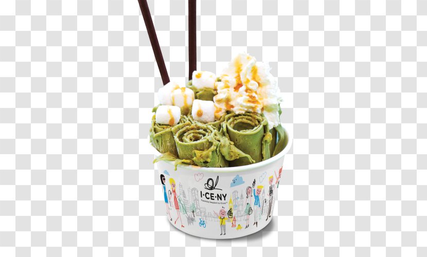Stir-fried Ice Cream Green Tea I CE NY Matcha - Fried Transparent PNG