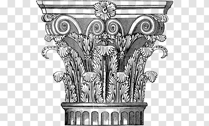 Corinthian Order Column Doric Classical Architecture - Ornament Transparent PNG