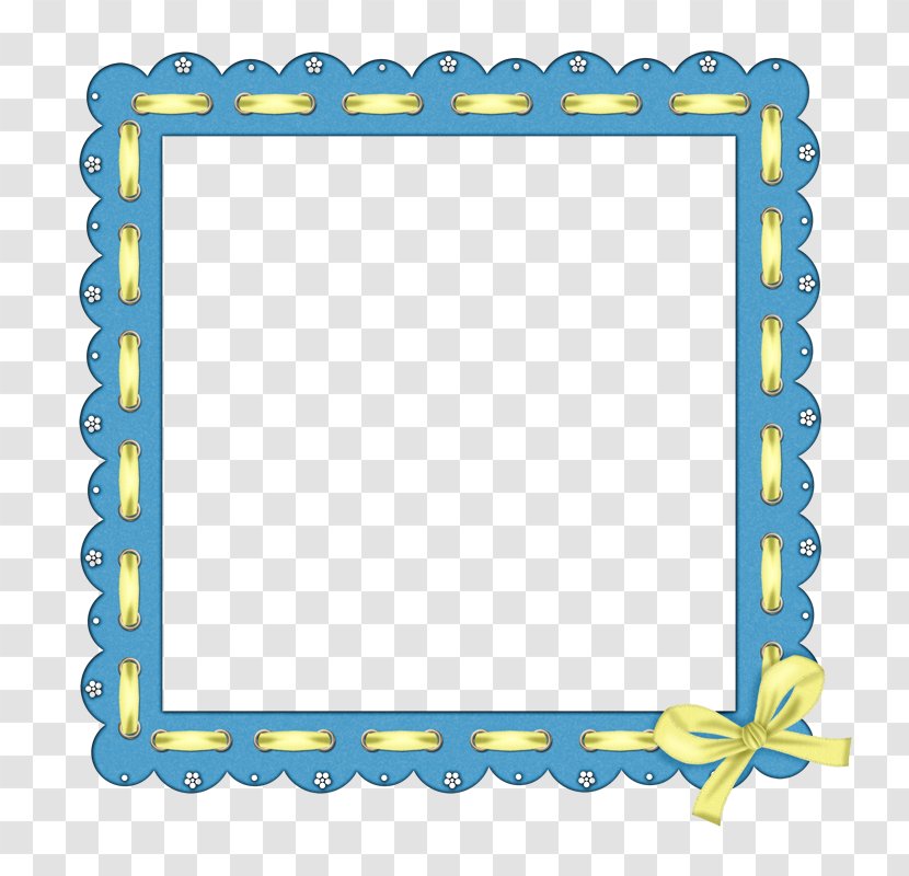 Picture Frame Ornament Clip Art - Area - Blue Transparent PNG