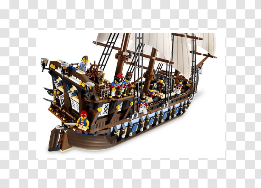 Lego Pirates Flagship Toy Piracy - Watercraft Transparent PNG