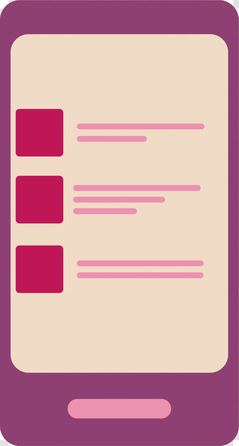 Brand Font - Pink - Vector Mobile Phone Transparent PNG