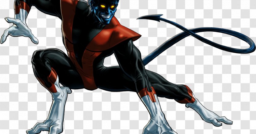 Nightcrawler Gambit Azazel Mystique Professor X - Demon Tail Transparent PNG