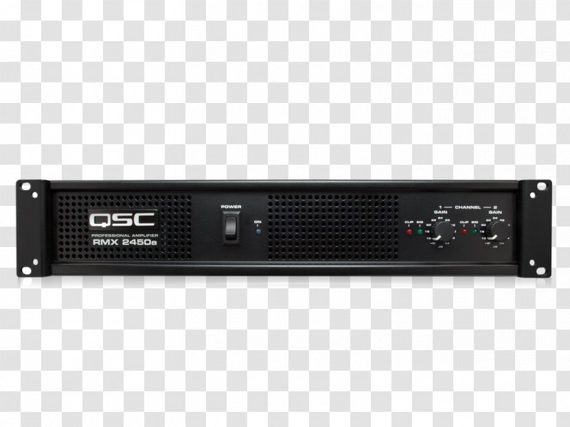 QSC RMX2450a Low-Z Audio Products Power Amplifier - Receiver - Atenção Transparent PNG