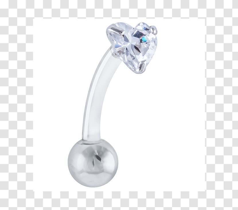 Navel Piercing Ring Clitoral Hood Silver Transparent PNG