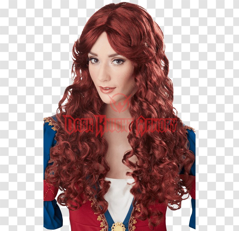 Wig Costume Clothing Auburn Renaissance - California Collections - Dress Transparent PNG