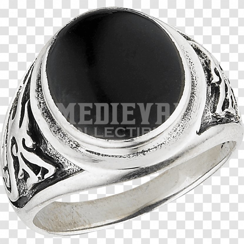 Onyx Silver Ring Body Jewellery - Jewelry Making Transparent PNG