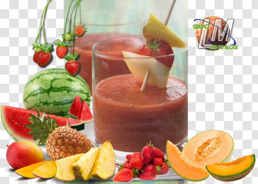 Smoothie Cocktail Garnish Strawberry Juice Health Shake Transparent PNG