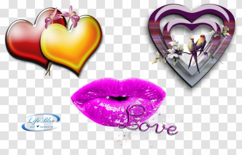 Magenta Valentine's Day - Lip Transparent PNG