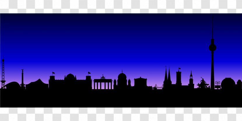 Skyline Berlin Silhouette Transparent PNG