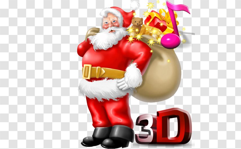 Santa Claus 3D Run Farm Snow: Happy Christmas Story With Toys & Day Image - Clause Transparent PNG