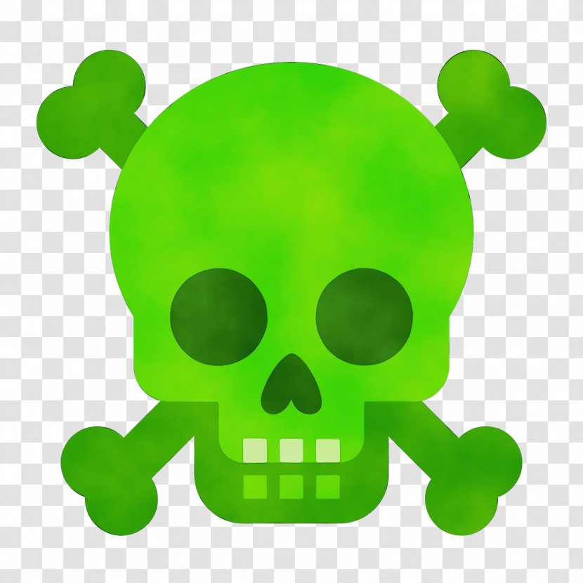 Green Bone Clip Art Skull Transparent PNG