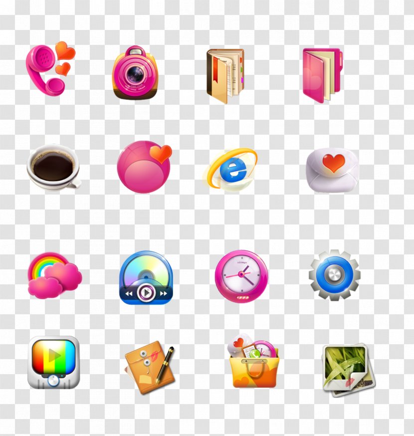 Pixel Icon - Technology - Pink Series Software Transparent PNG