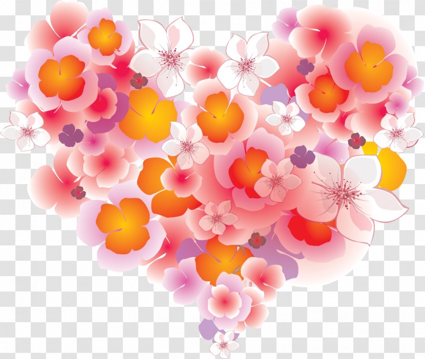 Logo Floral Design - Heart Transparent PNG